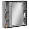 VidaXL Bathroom Mirror Cabinet, Wall-Mounted Toilet Cupboard with Mirror, Storage Furniture, Modern, Sonoma Grey 842429