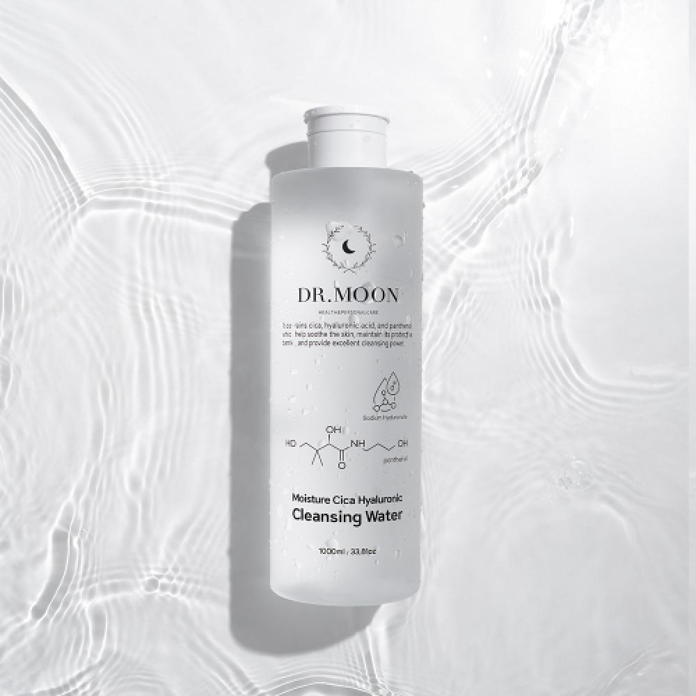 Drmoon Hydratační Čisticí Voda Cica Hyaluronová Mírně Kyselá 1000 ml