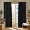 Deconovo Blackout Grade 1 Width 100cm X Length Cold Shape Memory Blocks or More of Day and Night UV Energy Set of For Bedrooms and Living Black