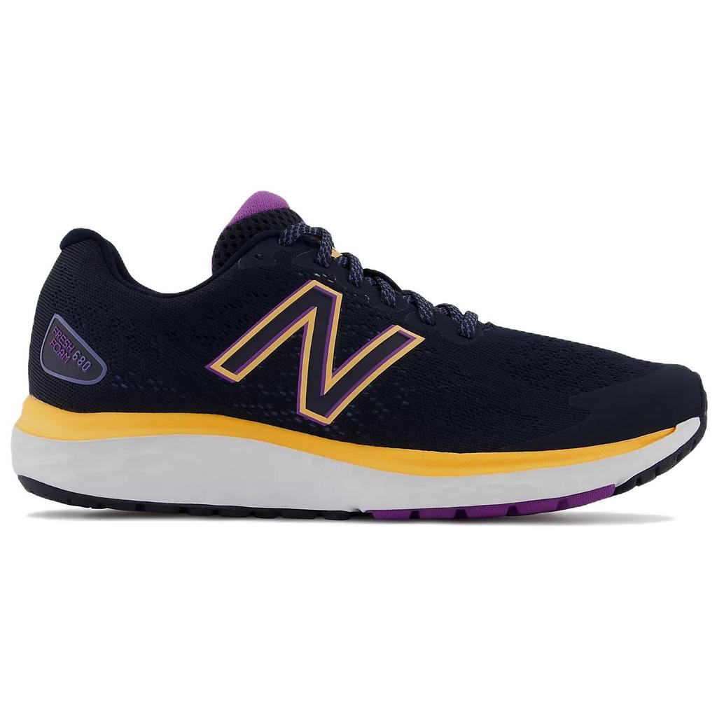 New Balance Nb 680 V7 Comfortable Fabric Low-Top Casual Running Shoes Women sneaker Black Orange W680CK7