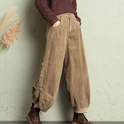 Pantalones para Mujer Elásticos Cintura Alta Pantalones Largos Talla Grande Gruesos Elásticos Sueltos y Adelgazantes Versátiles Casuales de Pierna Ancha