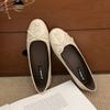 Fashion Fashion Round Toe Women Flats Slip On Shoes Casual Soft Footwear Lace Up Female Shallow Ladies Flats With Shoes