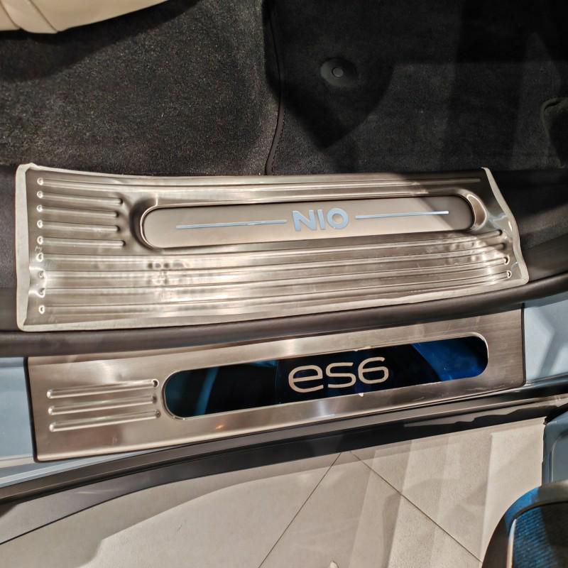 2023 Nio ES6 Door Sill Scuff Plates & Rear Bumper Protector Strips, Anti-Scratch Stainless Steel Welcome Pedal