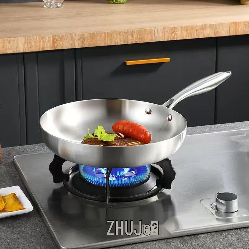 Wutuo 30cm Stainless Steel Frying Pan Set
