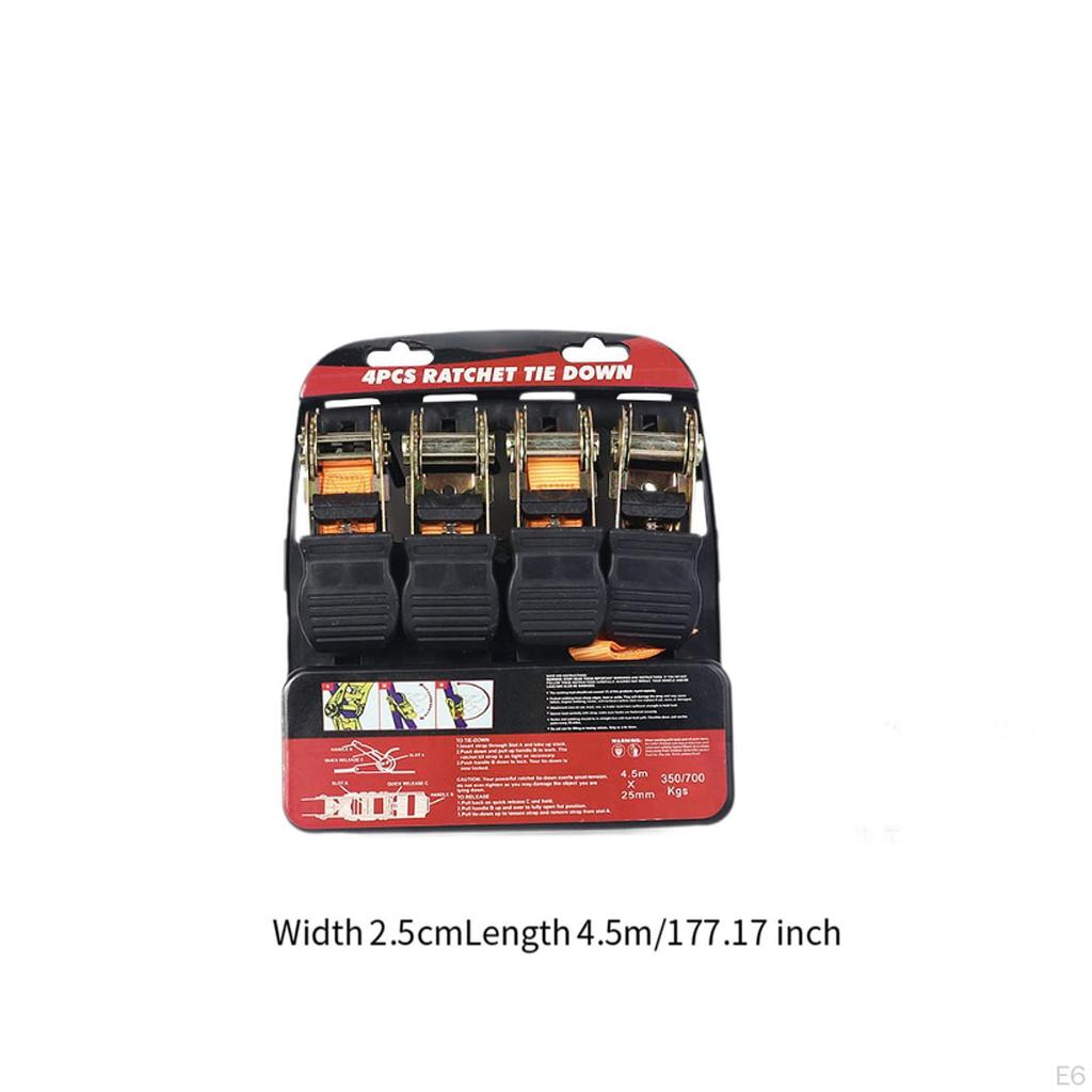 Cargo Luggage Holding Ratchet Strap, Securing Strap for Moving