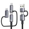 Kabel USB-C 240W USAMS 1,2m Szybkie ładowanie Srebrny