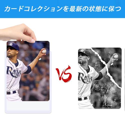 FUYUERO Hard Card Case, B8, Top Loader, Clear Card Case, Card Loader, Card Holder, Scratch-Resistant, Storage, PVC Material, Double-Sided Transparent