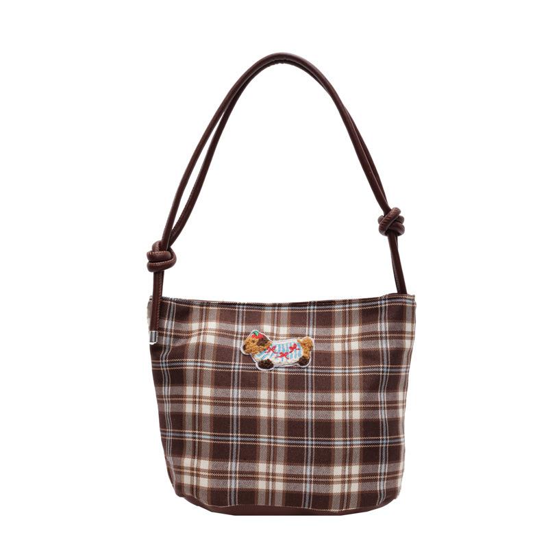 Retro Commuter Beautiful Bag Women's 2025 Autumn New Shoulder Underarm Bag Niche Large-capacity Casual Bucket Bag