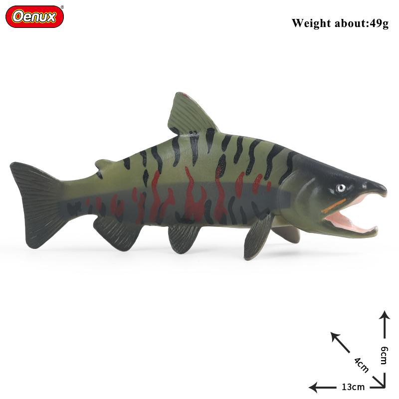 Oenux Meeresleben Modell Clownfisch Lachsbarsch Meerestier Spielfiguren PVC Hohe Qualität Bildung Miniatur Strand Kinderspielzeug