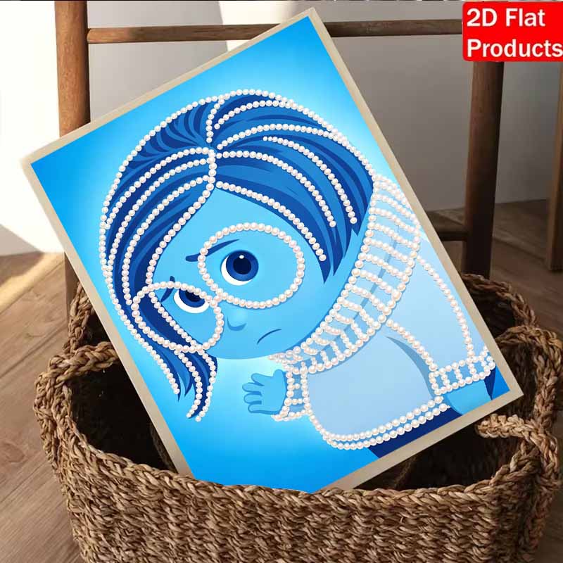 Disney Pearl Painting Pearl Aesthetic Inside Out Suitable for Beginners and Adults, DIY Pearl Diamond Art Painting Kit for Home Wall Decor Gifts