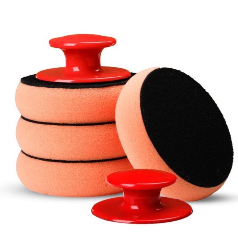 Car Waxing Sponge Waxing Artifact Car with Manual Round Wipe Car Waxing Polishing Sponge Tool Polishing