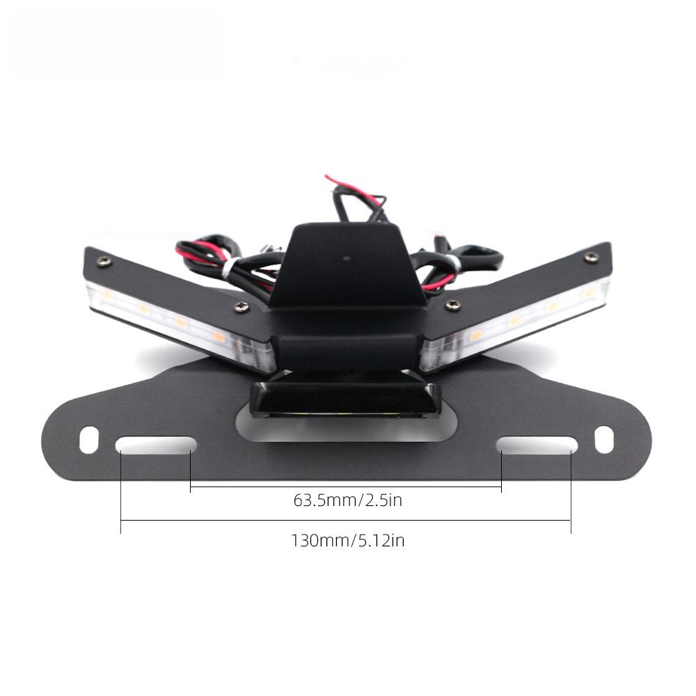 Motorcycle Tail Tidy Fender Eliminator License Plate Holder LED Turn Signal For DUCATI Panigale V4 2018-2021 Accessories