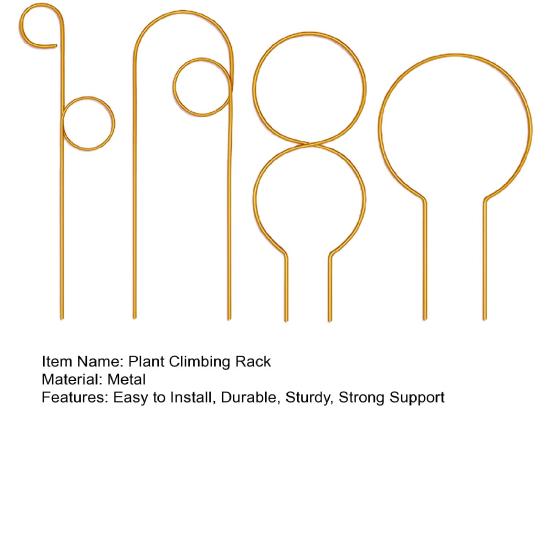 4Pcs Plant Climbing Rack Sturdy Good Ventilating Metal Indoor Outdoor Potted Plants Flower Support Holder Daily