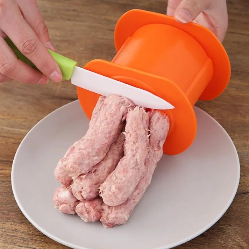 Hot One Press Sausage Maker Kitchen Hot Dog Burger Meat Food Pasta Presser Sausage Making Machine Handmade Gadget Tools