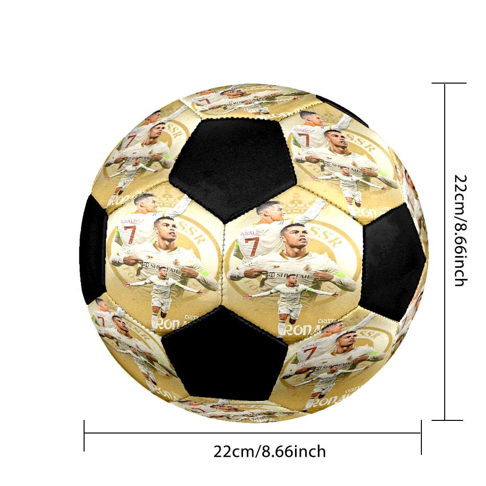 1pc Cristiano Ronaldo Soccer Ball Size 5 Indoor Soccer Ball Fashion Colorful Backyard Game - Great For Sports Fans Gift HE18