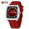 Luxury Men Watch Classic Red Green Dial Men's Quartz Wristwatch Sliver Calendar Male Reloj Stainless Steel Man Clock