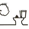 Living Room Wall Art Funny Bathroom Sign, 3D Printed Minimalist Line Toilet Unique Art, Black Modern Home Decor for Washroom