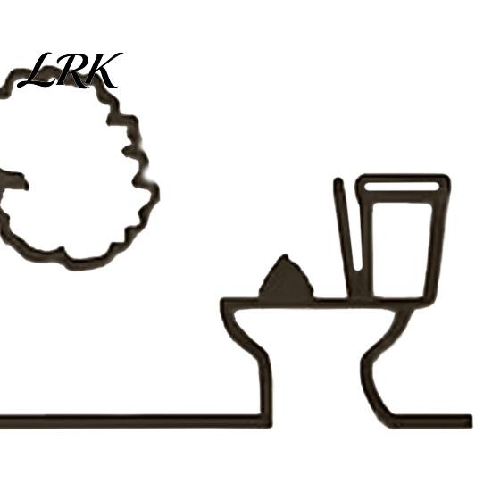 Living Room Wall Art Funny Bathroom Sign, 3D Printed Minimalist Line Toilet Unique Art, Black Modern Home Decor for Washroom