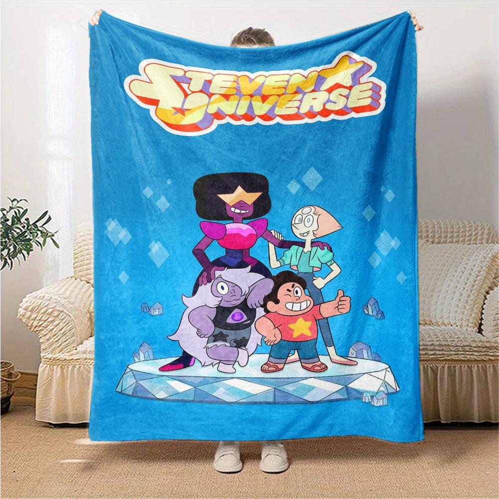 Steven Universo Print Flannel Blanket High Quality Warm Comfortable Cover for All Seasons Perfect for Gifts Home Decor