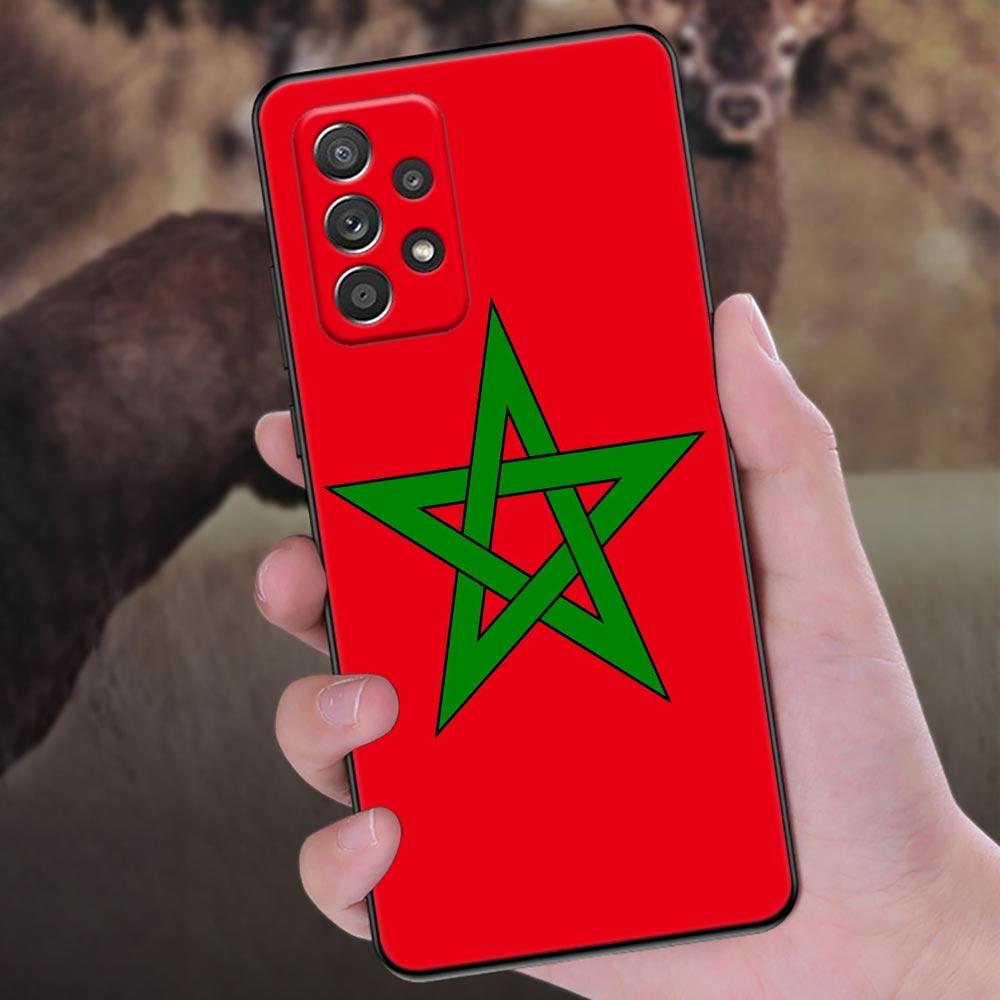 Morocco Flag passport Phone Case For Samsung Galaxy A57 A56 A37 A55 A36 5G A26 A54 A52 A35 A34 A25 A17 A16 A15 A07 06 Soft Cover