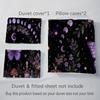 1PC Halloween theme pattern Bedding Quilt Set Quilt Cover Pillowcase Home Decoration Birthday Gift (1 * duvet cover + 2 * pillowcase, without core)