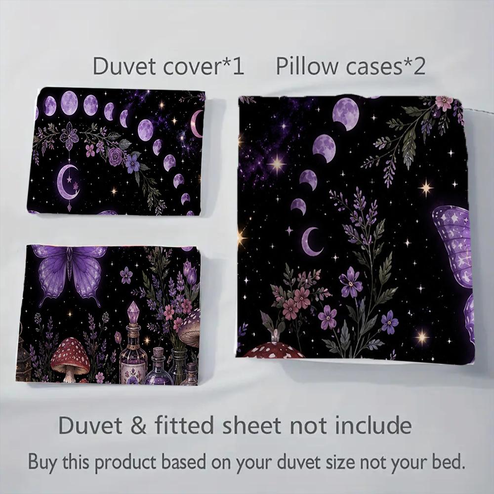 1PC Halloween theme pattern Bedding Quilt Set Quilt Cover Pillowcase Home Decoration Birthday Gift (1 * duvet cover + 2 * pillowcase, without core)