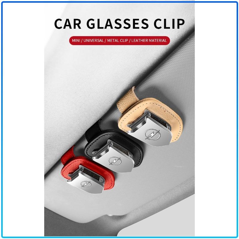 Auto Logo Car Eyeglass Holder Glasses Storage Clip Accessories For Opel Astra H G J Insignia Mokka Zafira Corsa Vectra B C D