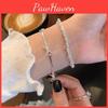 And Chic Modern Silver Bow Knot Bracelet For Women Minimalist Highend Geometric Jewelry