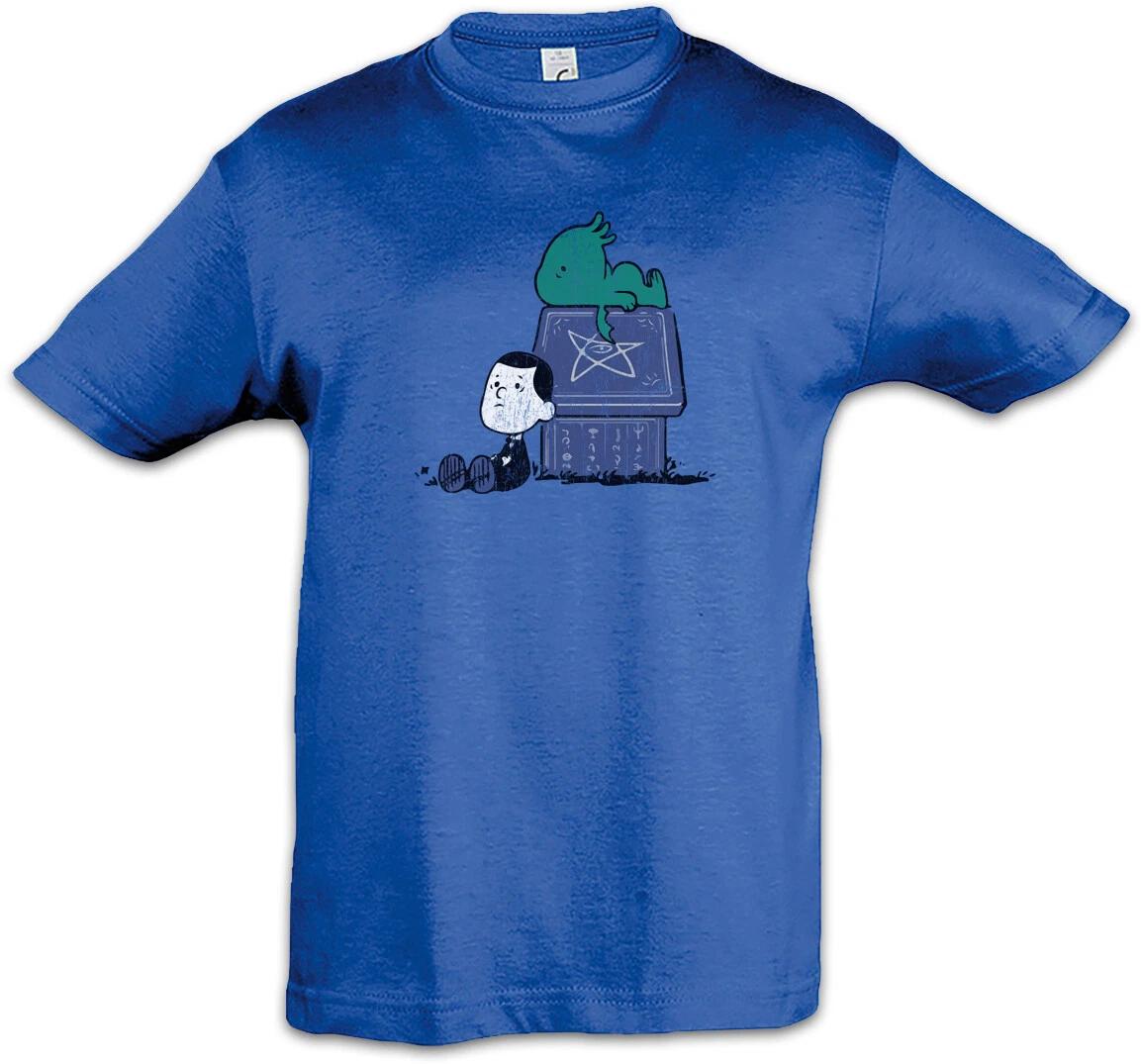 Snoopthulhu Kids Boys kids boys T-Shirt Cthulhu H.P. HP Wars Miskatonic Lovecraft Fun 120