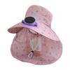 USB Charging Solar Fan Cap Anti-UV Cooling Fan Hat Women Sun Hat Fisherman Hat  Summer Season