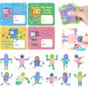 SpringFlower 24 PACK Valentines Day Cards For Kids Classroom With Fidget Sensory Spinner Toys For Classroom Gift Exchange, Valentines Party Favors