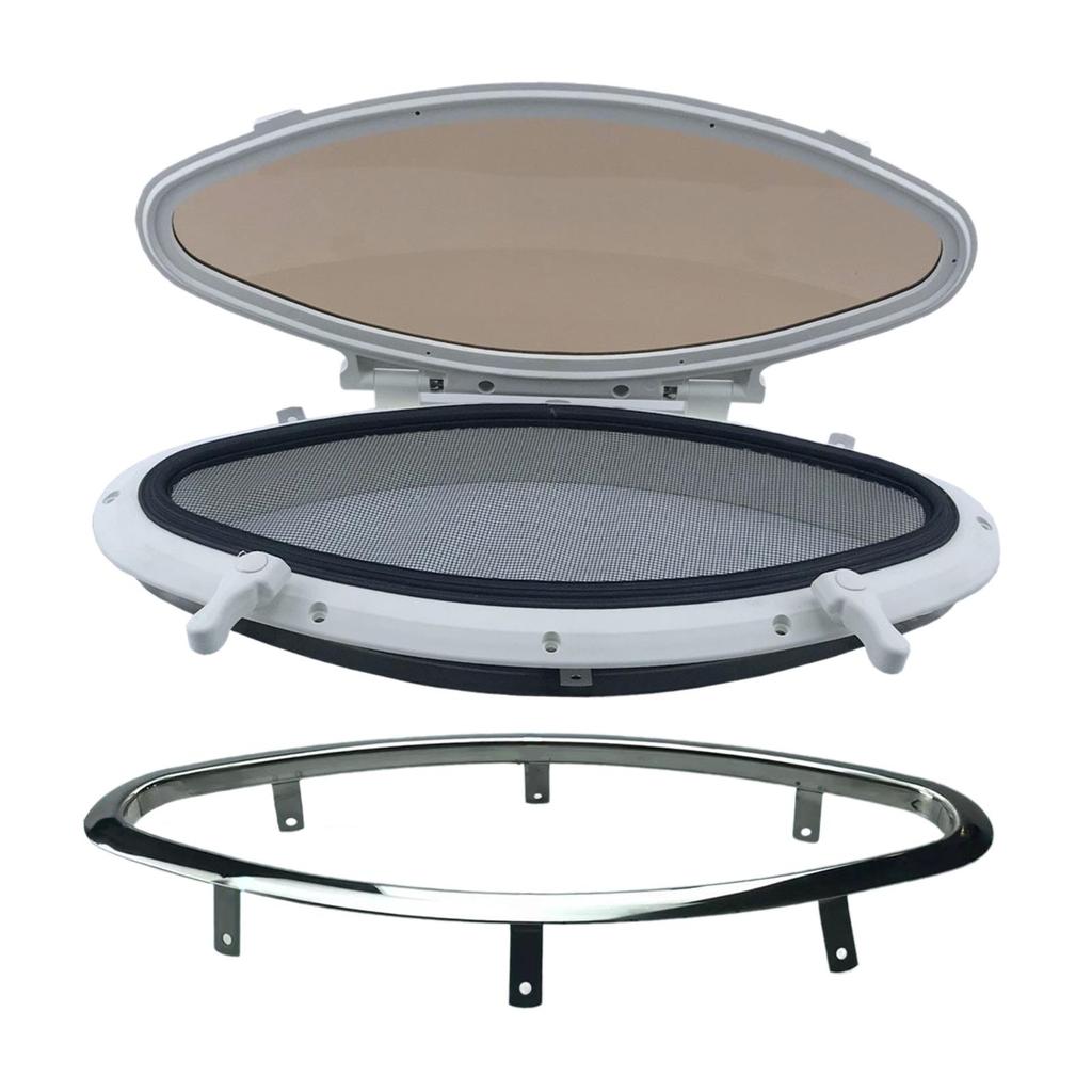 Oval Porthole Replacement Accessory Sturdy Internal Opening Window for Ships