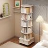 Libreria Rotante a 6 Piani, Scaffale Rotondo a 360 Gradi, Ruote e Cassetto, Scaffale Salvaspazio per Stanze Piccole – Ideale per Camera da Letto, Soggiorno, Casa, Ufficio