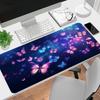 1Pc Butterflies Night Sky Gaming Mouse Pad Keyboard Desk Mat Non-slip Rubber Lock Edge Waterproof Computer Mousepad for Office Home Decor K1752