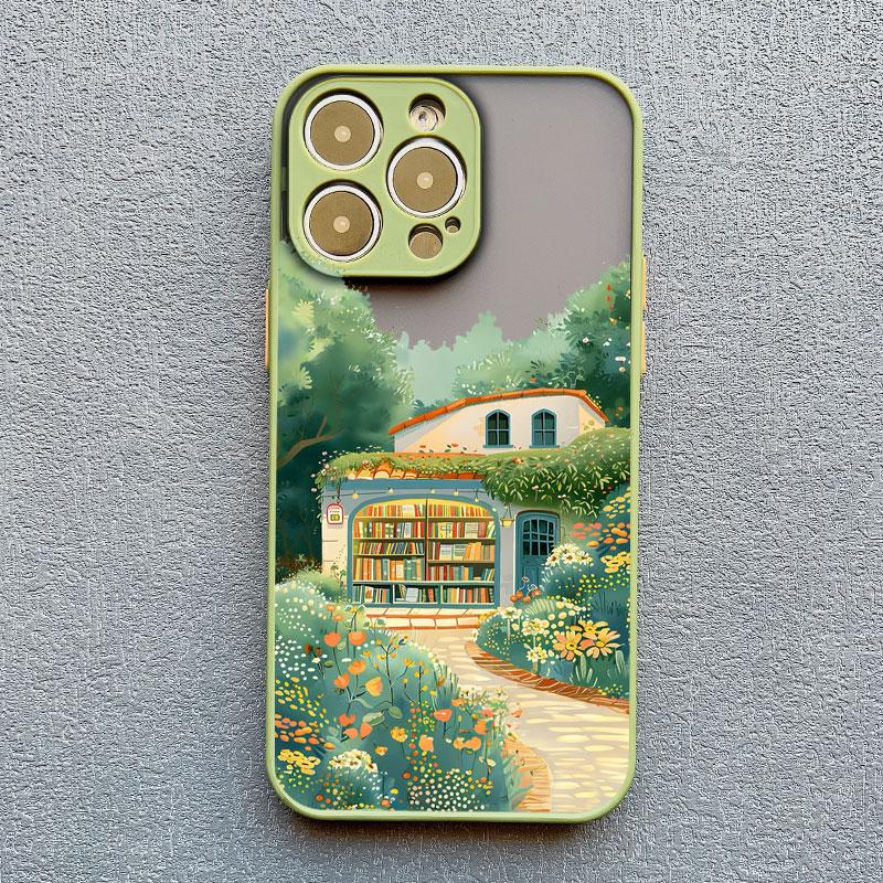 

Forest House Bookstore Phone Case for iPhone 17 16 12 13 Mini Pro Max 11 14 15 16 Plus Pro Max X XS XR Protective Phone Covers iphone 14Pro