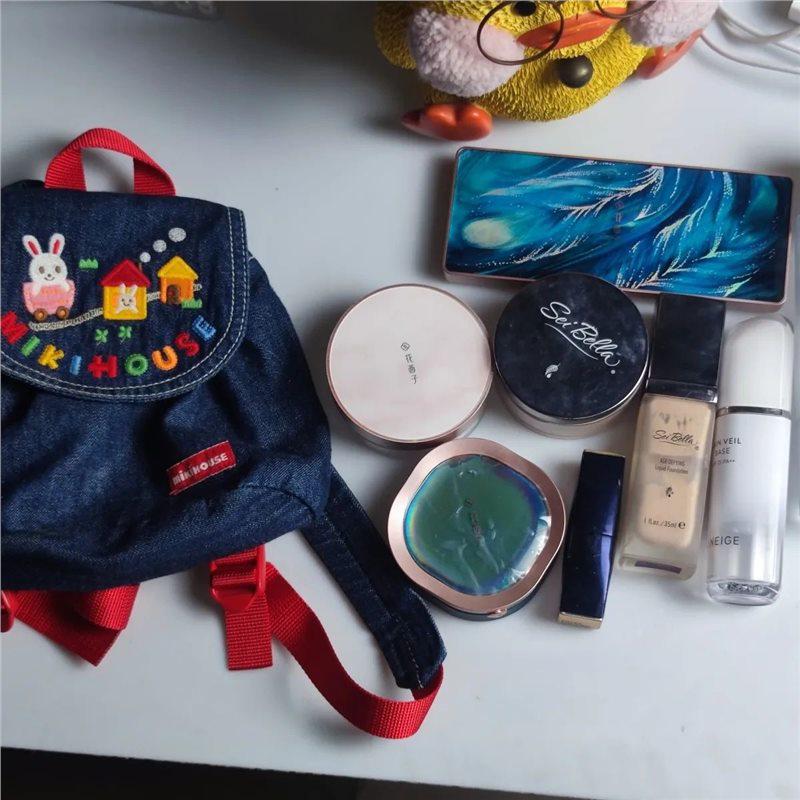 Japanese Miki Kids' Kindergarten Denim Backpack with Embroidery - Canvas School Bag for Boys and Girls