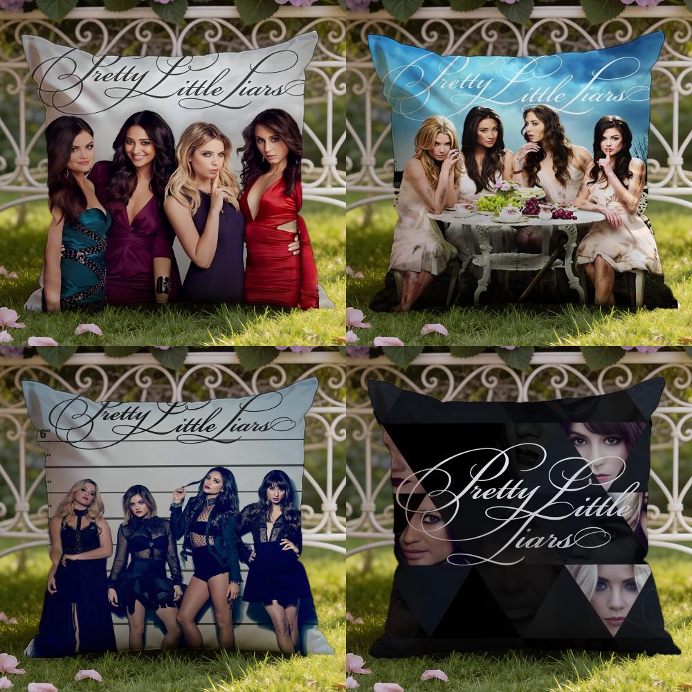 Neue P-Pretty Little L-Liars Kissenhülle für Zuhause & Auto, Doppelszenen-Kissenbezug: Wendbar für höchsten Tragekomfort
