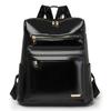 Fashion PU Backpack for Women Large Capacity Fashionable Simple Commuting Women Travel Backpack