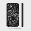 Black Lace Print New Hot Phone Case For iPhone 17 16,15,14,13,12,11,Pro,XS,Max,XR,Plus,Mini Soft Silicone Black Shockproof