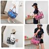 Stylish Pvc Transparent Jelly Beach Bag Waterproof Shoulder Bag In Rose Red Blue Gold Brown