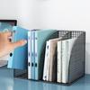 Metal Office Desk Organizer & File Rack with Document Shelf and Book Stand for Workstations