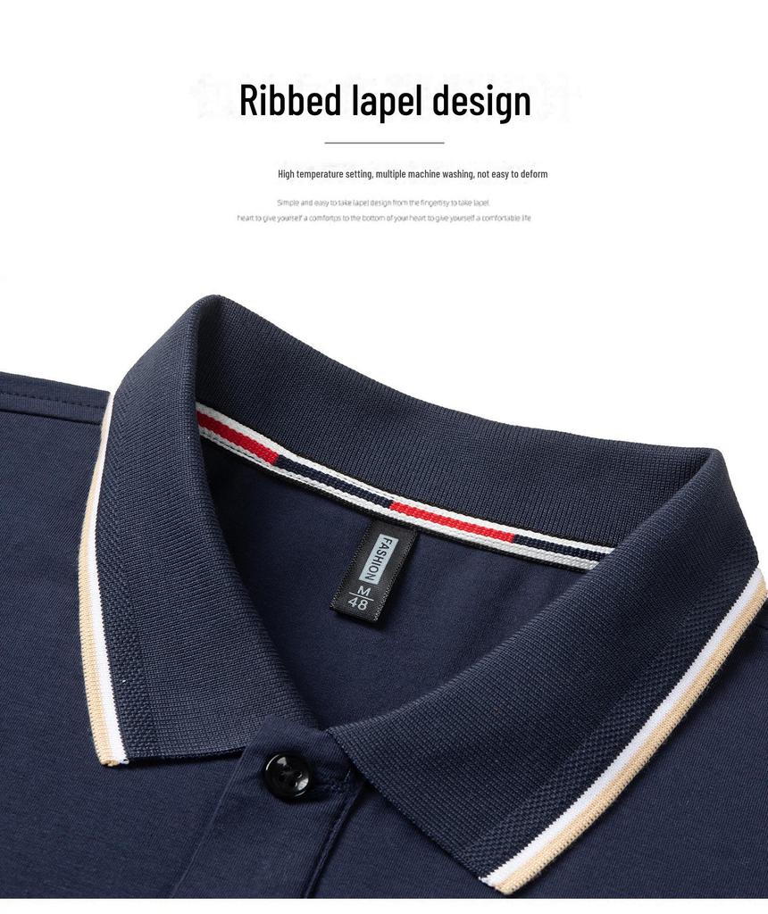 Herren-Sommer-Poloshirt aus Baumwolle – Kurzarm mit Revers für ältere Erwachsene