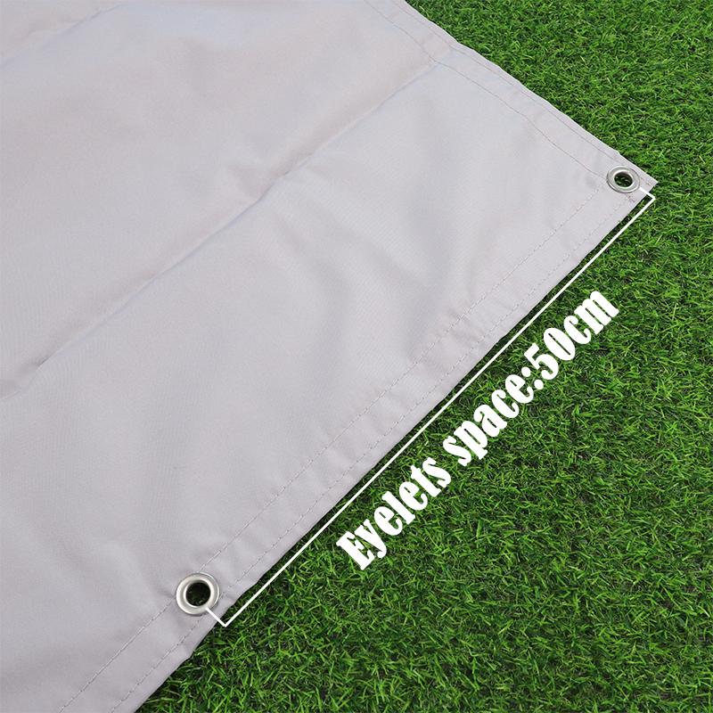 220GSM Gray Balcony Screen Privacy Garden Fence Screen Apartment Terrace Privacy Shield UV-Resistant Fencing Cover For Backyard