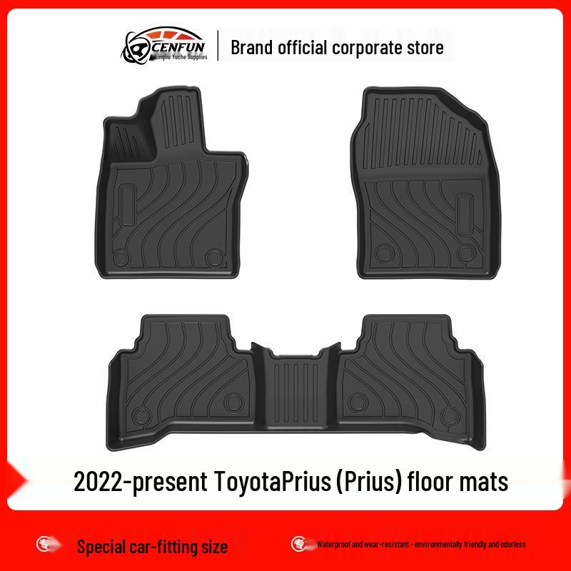 Compatible TPE Floor Mats & Trunk Mat for Toyota Prius 40/50/60 Series (Left & Right Hand Drive)