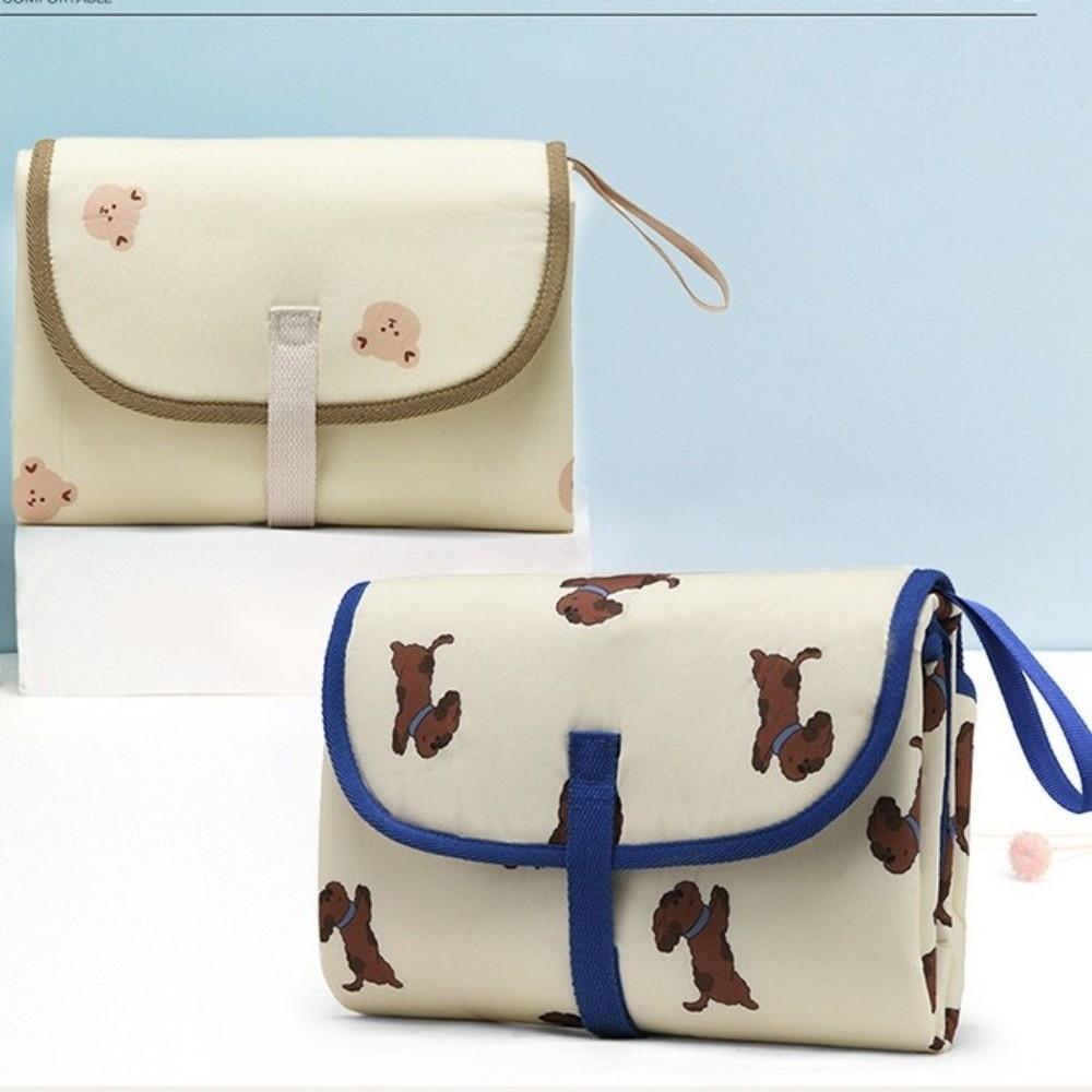 Foldable Diaper Changing Pad Bear Bedding Changing Cover Pad  for Newborn