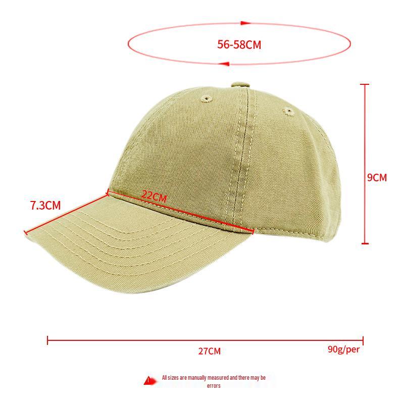 Premium Washed Cotton Duckbill Baseball Cap: Soft, Sunshade, Distressed Embroidery