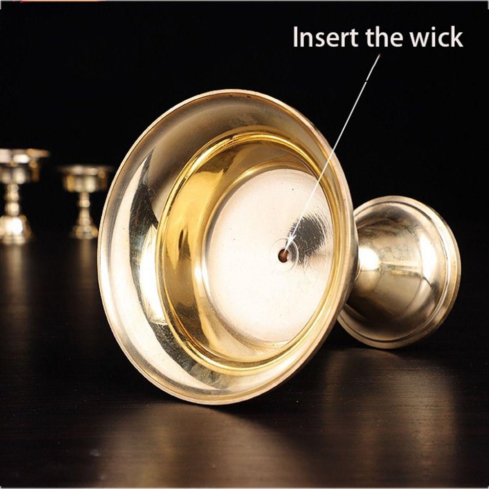 Oil Cup Buddhist Temple Ornaments Changming Lamp Candlestick Candle Tray Candle Cup Lamp Holder
