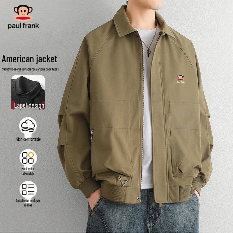 paul frank Herren Freizeit Revers Workwear Jacke