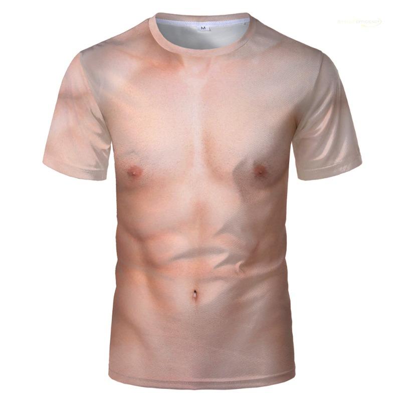 

Muscle Body 3D Print T-Shirt Men Summer Tshirts Clothing Fashion Street Tees Flesh Pattern Oversized Male Short Sleeve Trendy S
