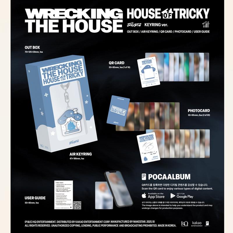 [Pre-order] xikers - 6TH MINI ALBUM [HOUSE OF TRICKY : WRECKING THE HOUSE] KEYRING ver.(Online Benefit)